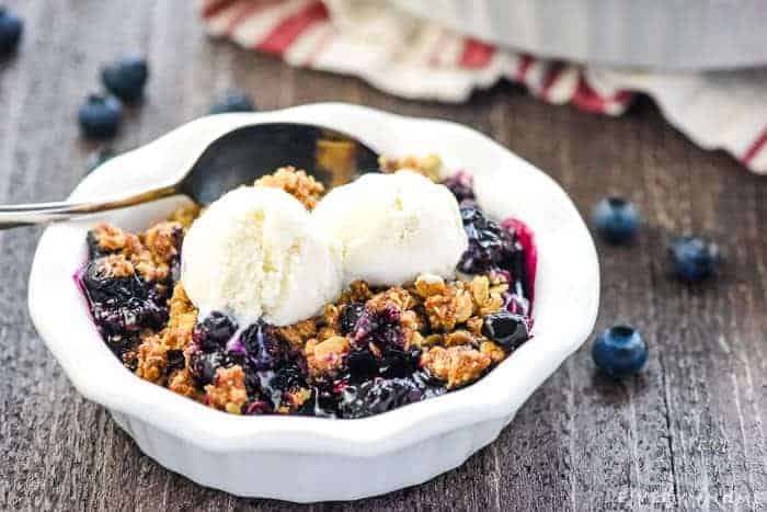 Sweet & Syrupy Blueberry Crisp: The Perfect Comfort Food Dessert